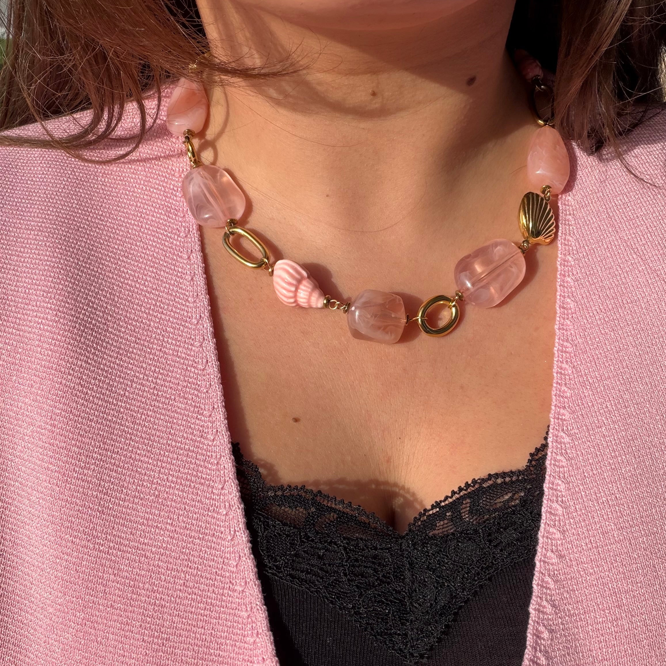 Collier Auréa Rose