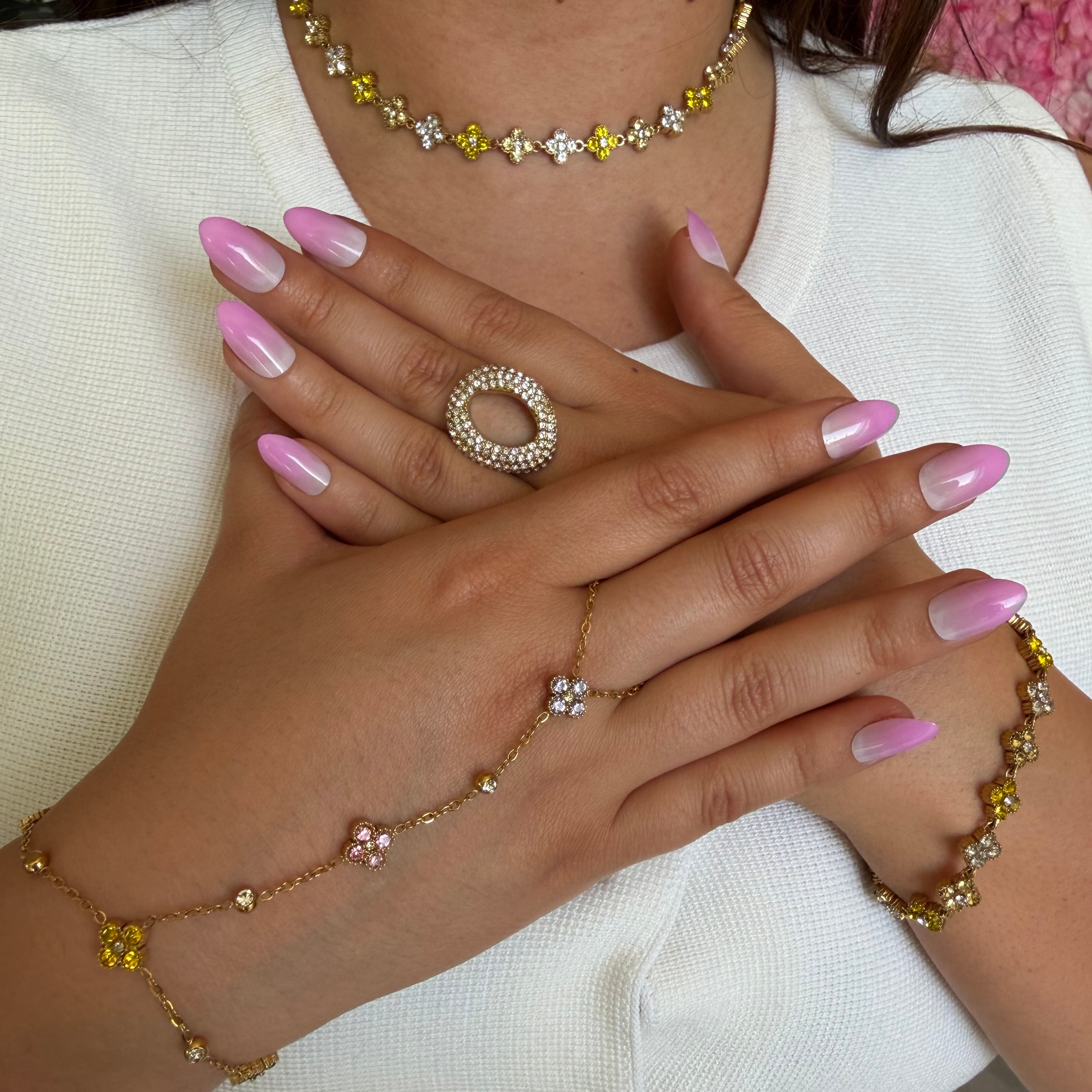 Chaîne de Main Princesse Multicolore