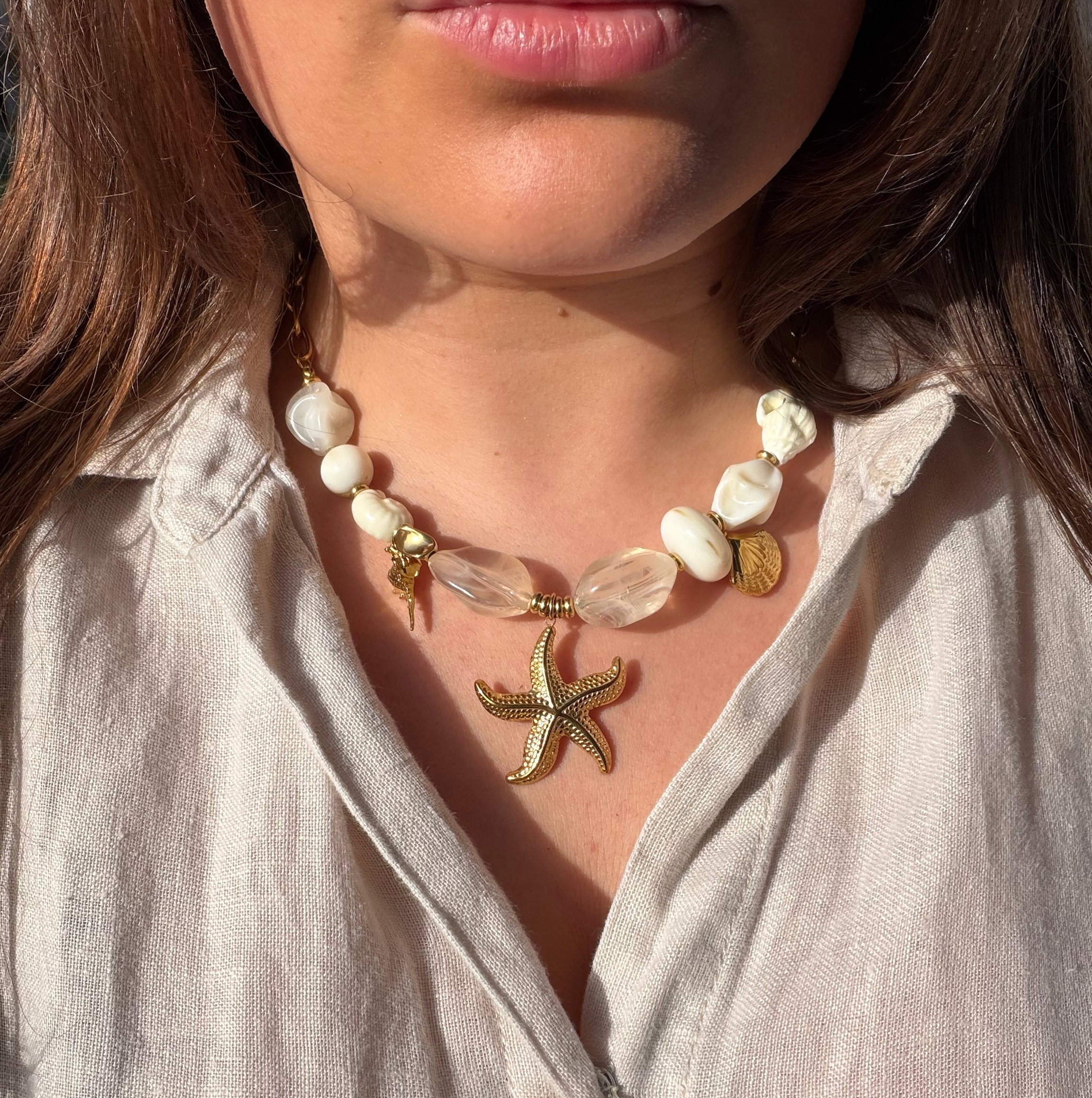 Collier Soléa Blanc