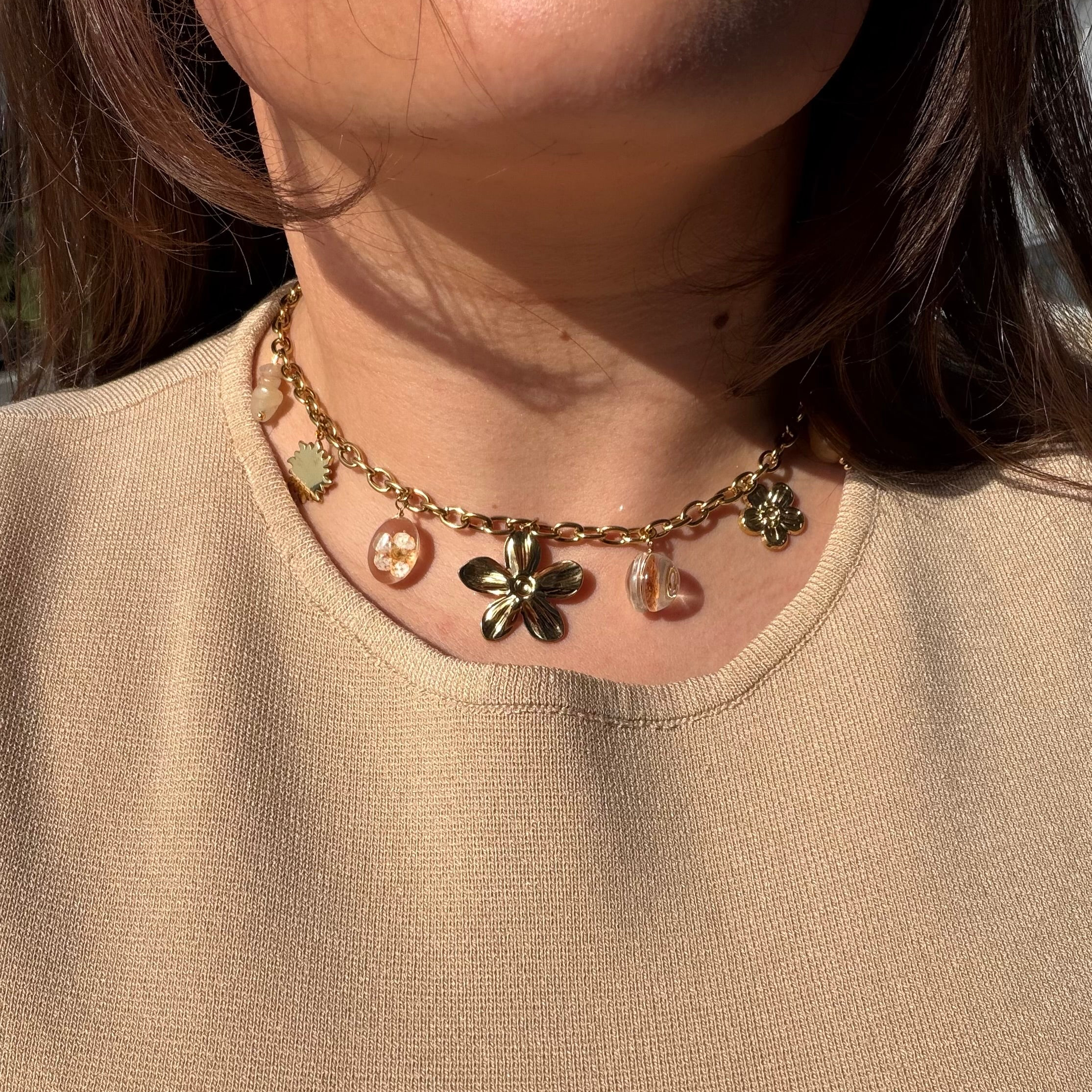 Collier Bloom Orange