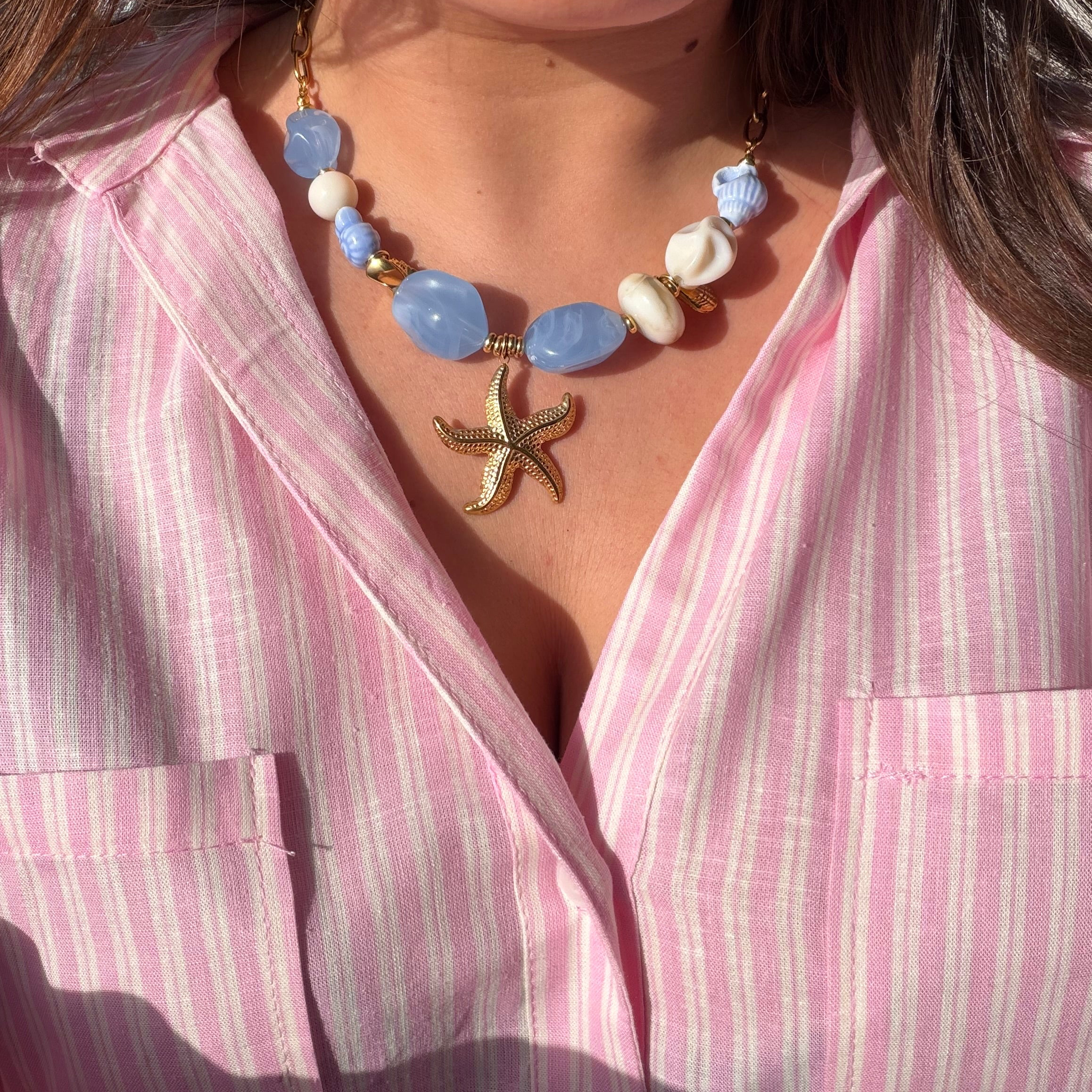 Collier Soléa Bleu