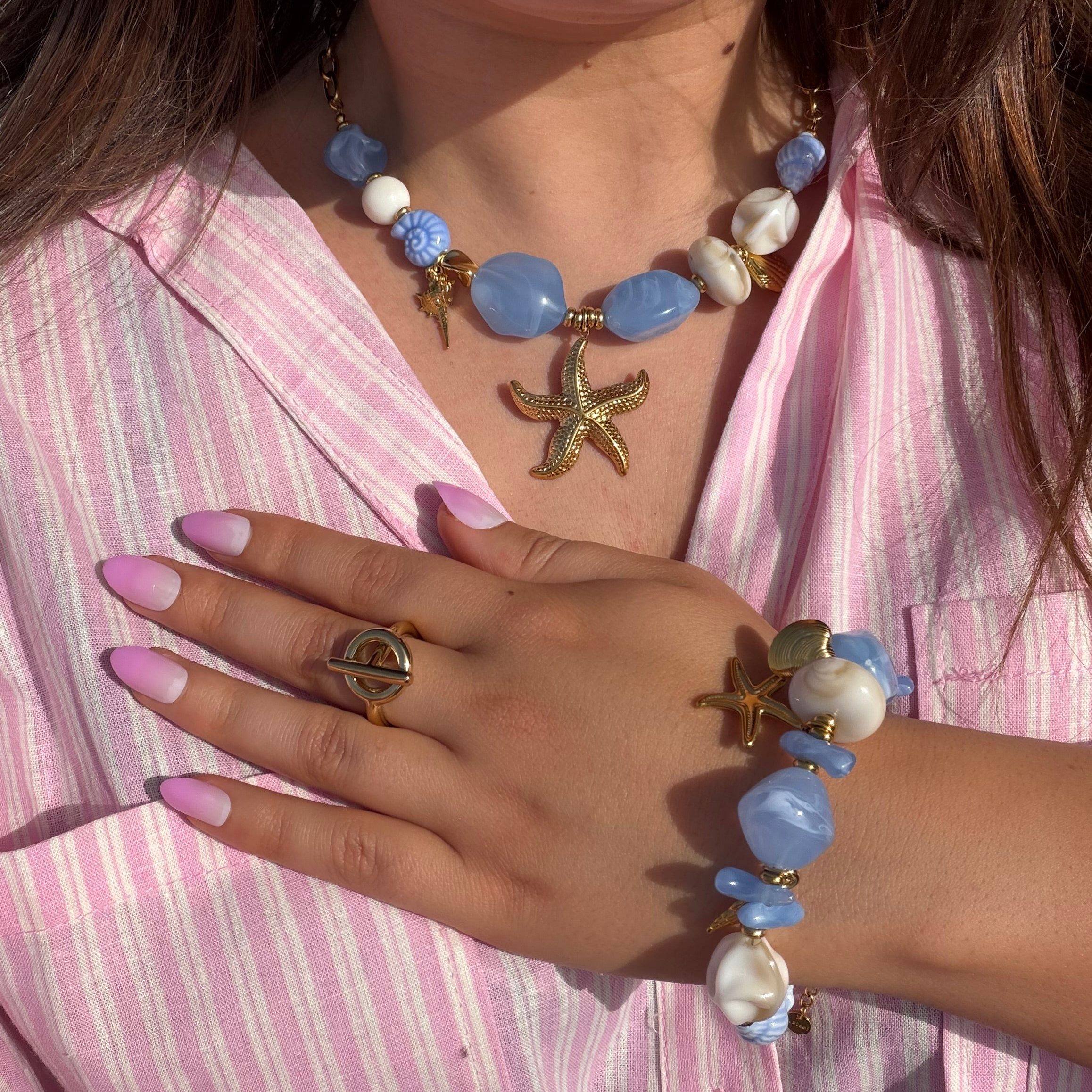 Collier Soléa Bleu