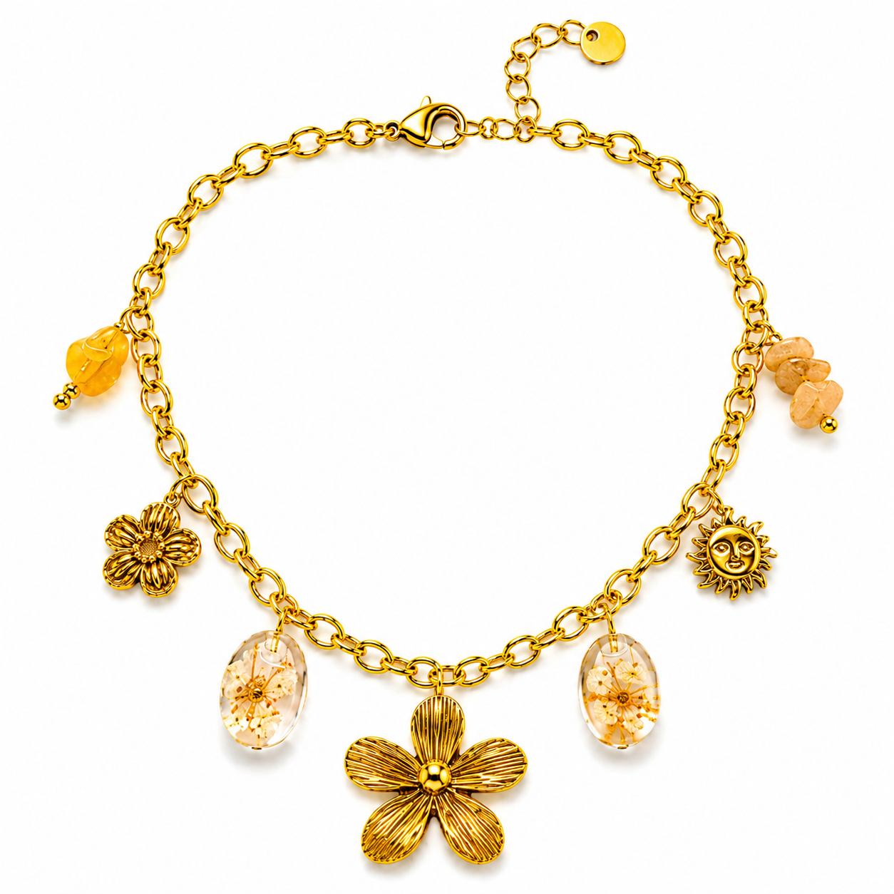 Collier Bloom Orange