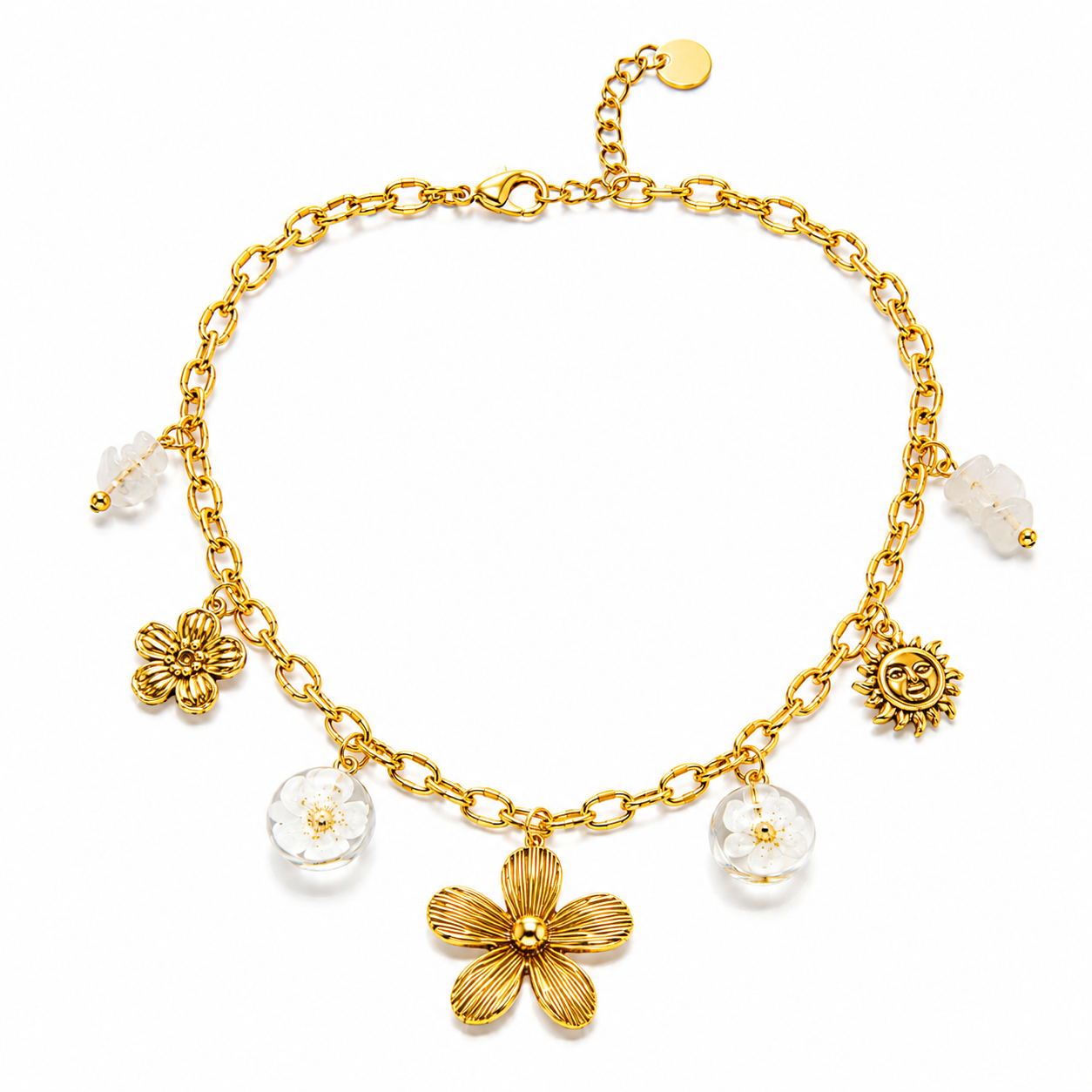 Collier Bloom Blanc